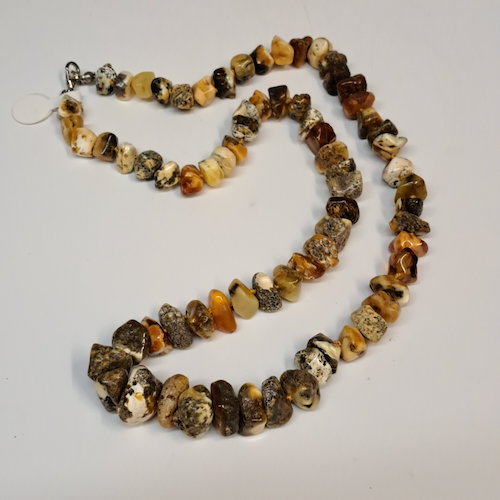 Click to view detail for HW-544 Necklace, Multi-Color, Graduated Nuggets $148